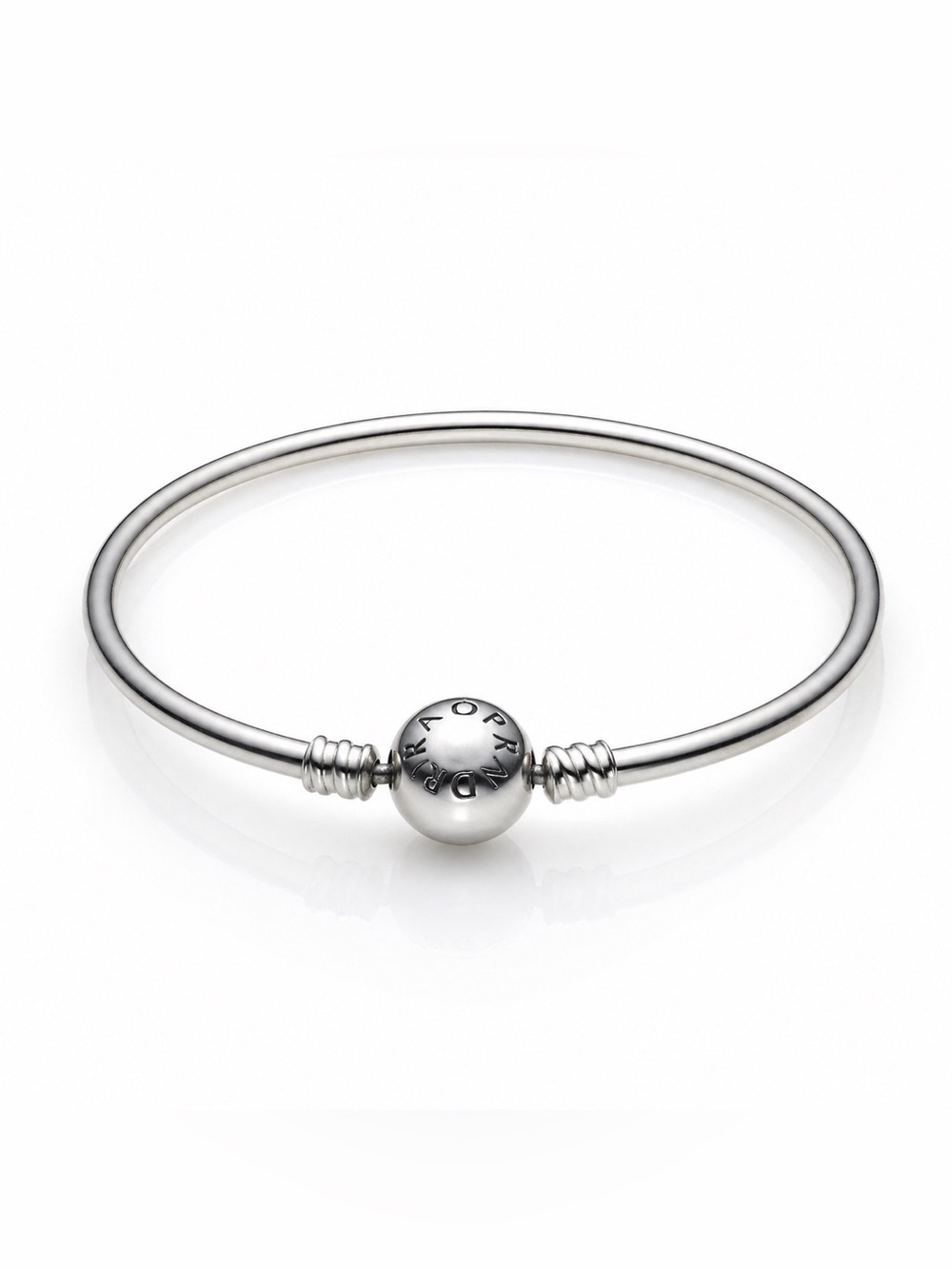 PANDORA Sterling Silver Bangle Bracelet Classic Charm Bracelet